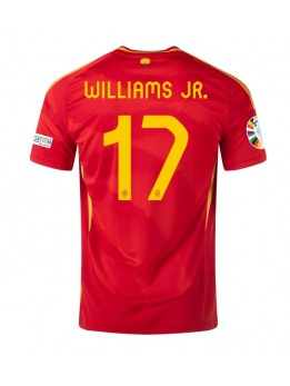 Spanien Nico Williams #17 Heimtrikot EM 2024 Kurzarm